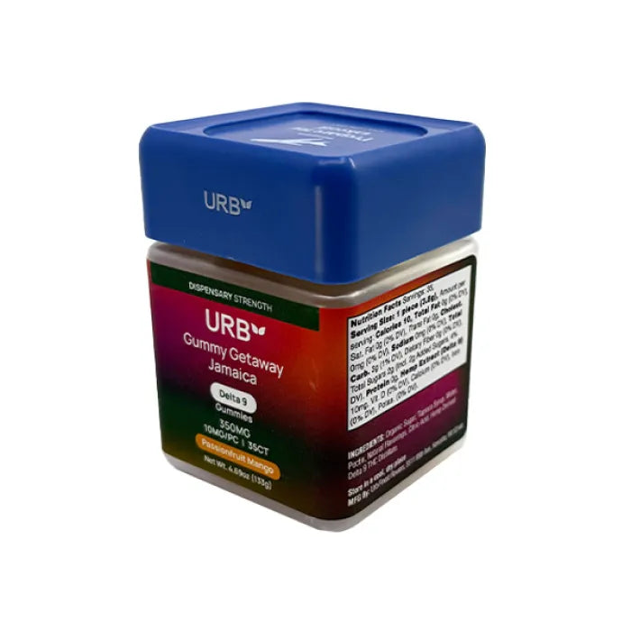 URB GUMMY GETAWAY JAMAICA D9 350MG 35CT