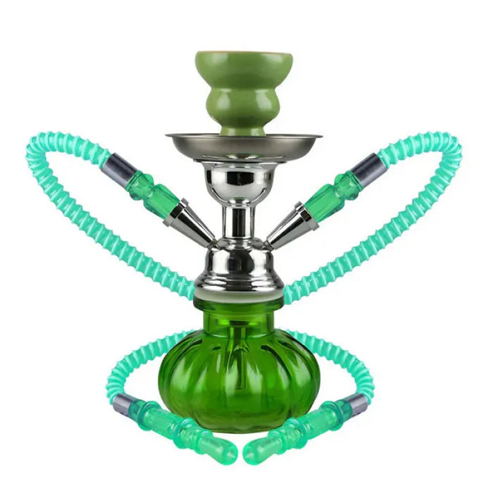 PREMIUM PUMPKIN HOOKAH 2 HOSE US40112H - ASSORTED COLOR