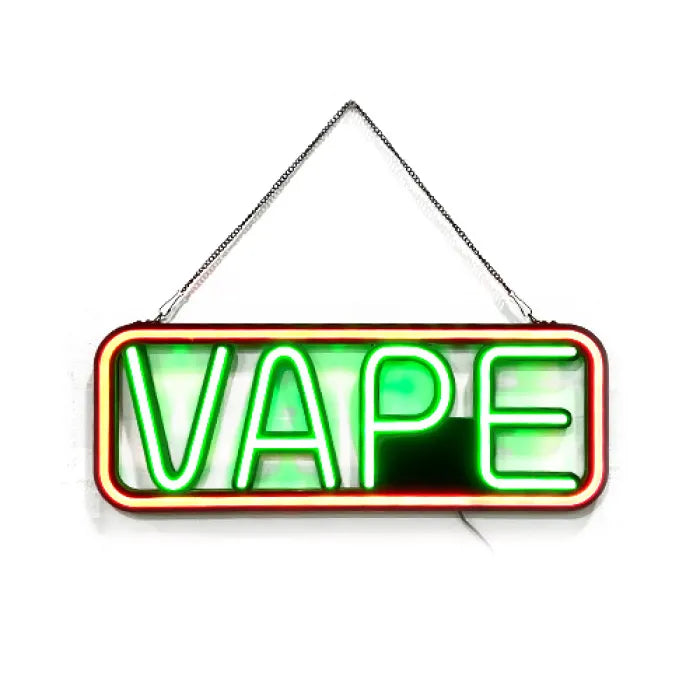 SHOP SIGN NEON W/ REMOTE CONTROL 24"x8.7" - VAPE