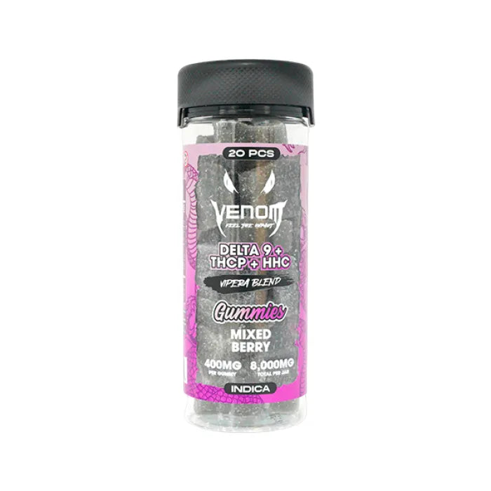 VENOM VIPERA GUMMIES D9 THCP HHC 8000MG 20PC