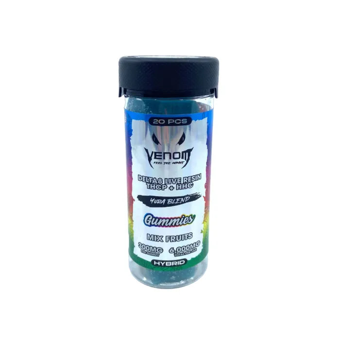 VENOM YURA GUMMIES D8 LR THCP HHC 6000MG 20PC