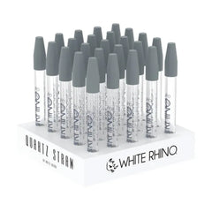 WHITE RHINO DAB STRAWS W/SILICONE CAPS