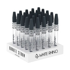WHITE RHINO DAB STRAWS W/SILICONE CAPS