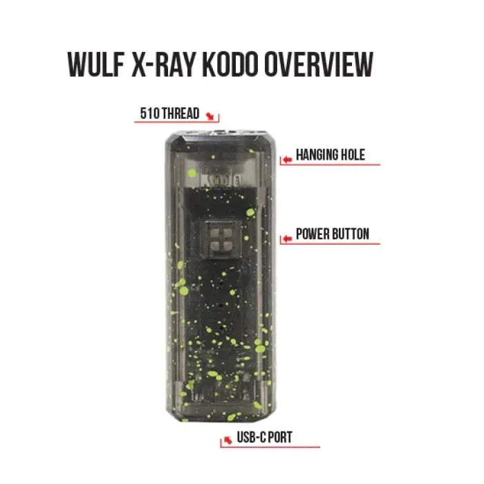 YOCAN WULF XRAY KODO 510v BATTER ASSORTED