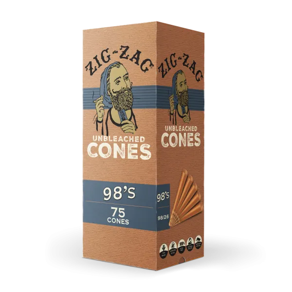 ZIG ZAG UNBLEACHED CONES 98'S MINI BULK