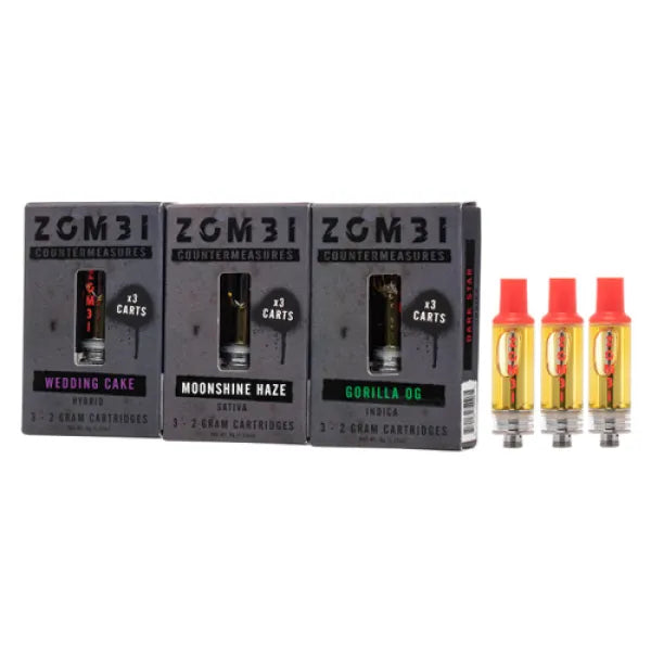 ZOMBI COUNTERMEASURES TRIPLE CARTS H4CBD THCH HHC 2G