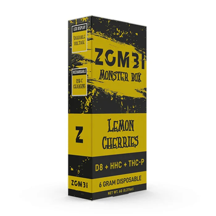 ZOMBI MONSTER BOX DISPOSABLE D8 HHC THCP 6G 6CT