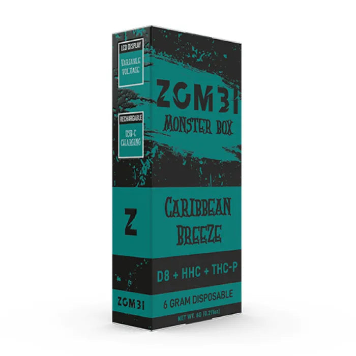 ZOMBI MONSTER BOX DISPOSABLE D8 HHC THCP 6G 6CT