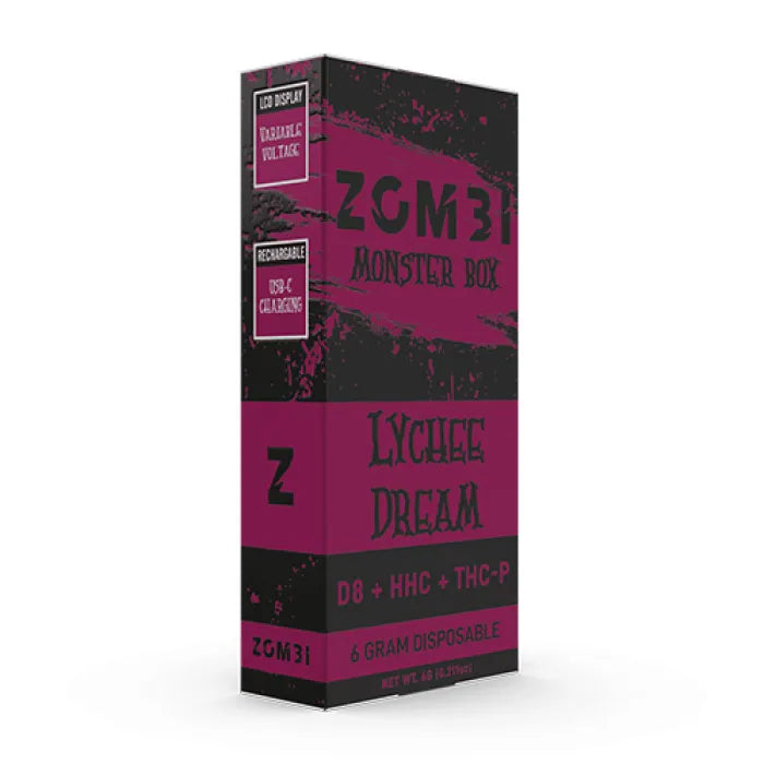 ZOMBI MONSTER BOX DISPOSABLE D8 HHC THCP 6G 6CT