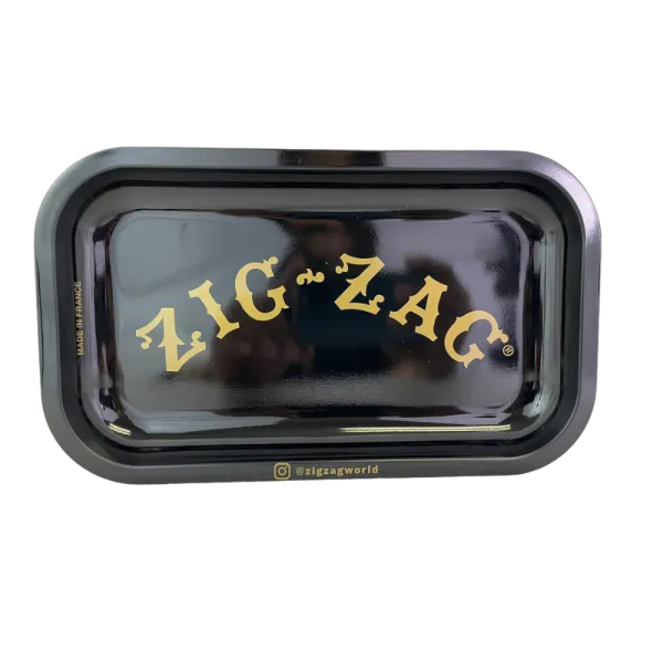 ZIG ZAG ROLLING TRAY BLACK SMALL