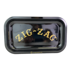 ZIG ZAG ROLLING TRAY BLACK SMALL