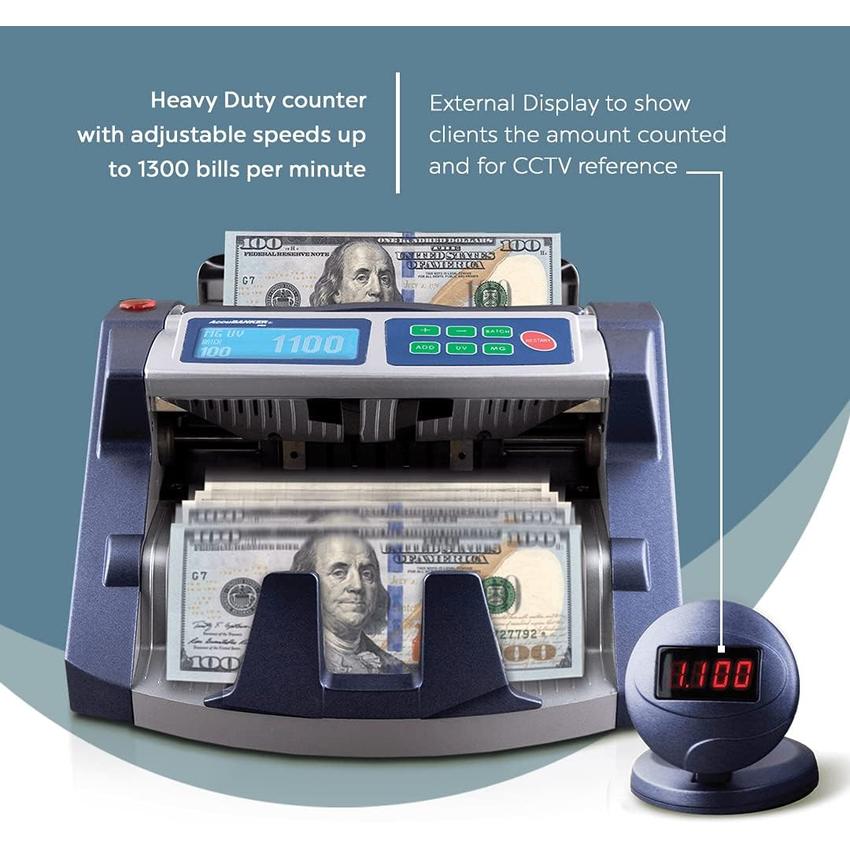 AccuBANKER 1100 Plus UV Currency Counter - (1 Count)