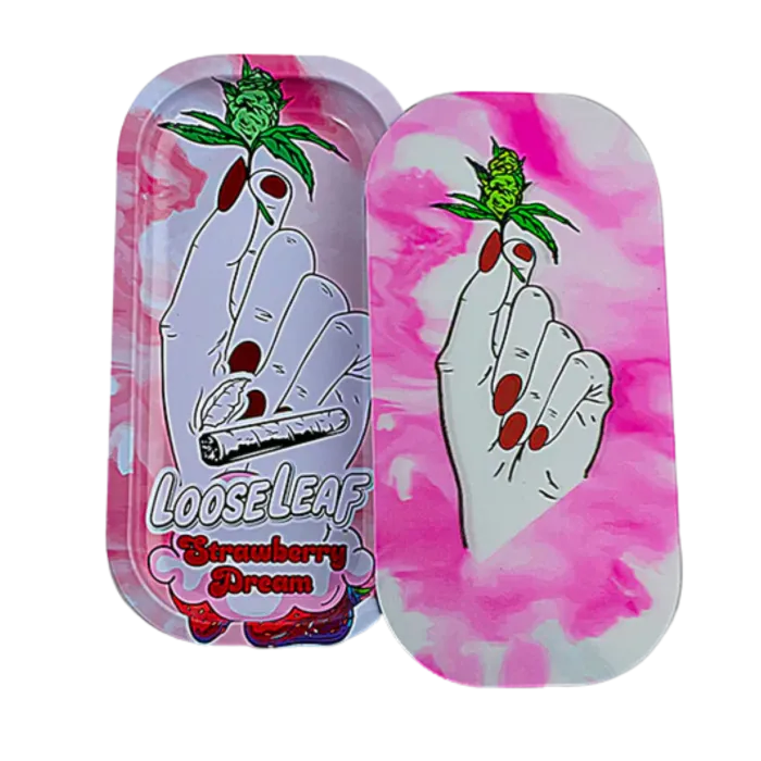 DESIGNER 3D SMALL SLIM TRAY - HAND HOLDING WEED