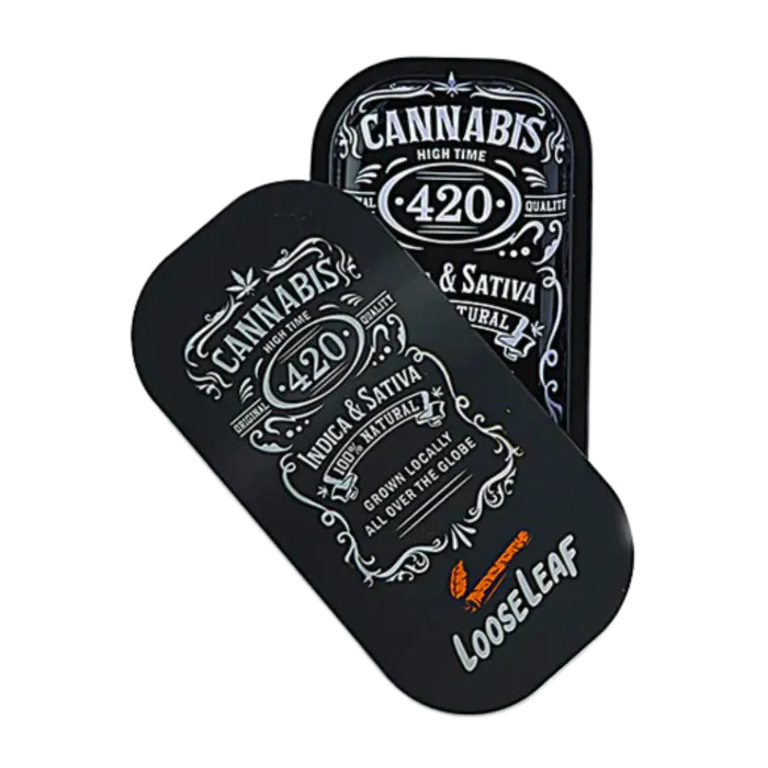 DESIGNER 3D SMALL SLIM TRAY - CANNABIS LOOSE LEAF