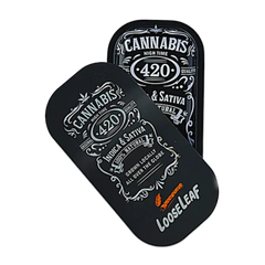 DESIGNER 3D SMALL SLIM TRAY - CANNABIS LOOSE LEAF