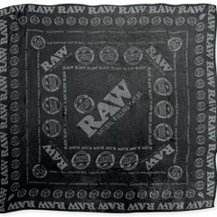 RAW X FASHION SCARF - BLACK ON BLACK