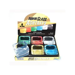 BLINK SQUARE GLASS ASHTRAY