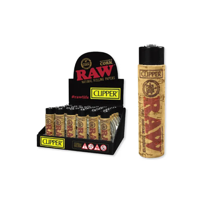 CLIPPER LIGHTER CORK RAW LOGO