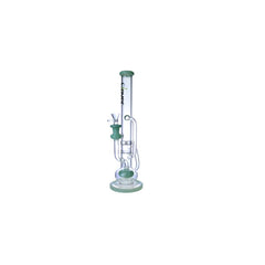 Clover 13" Ball Perc Recycler Straight Tube Waterpipe - Colors May Vary - (1 Count)