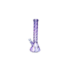 Clover 15" 7mm Swirl Waterpipe - Colors May Vary - (1 Count)