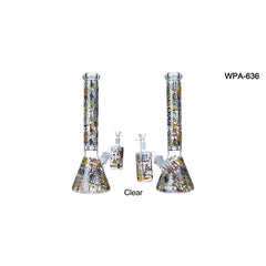 Clover 16" 9mm Waterpipe with Ash Catcher (1 count)