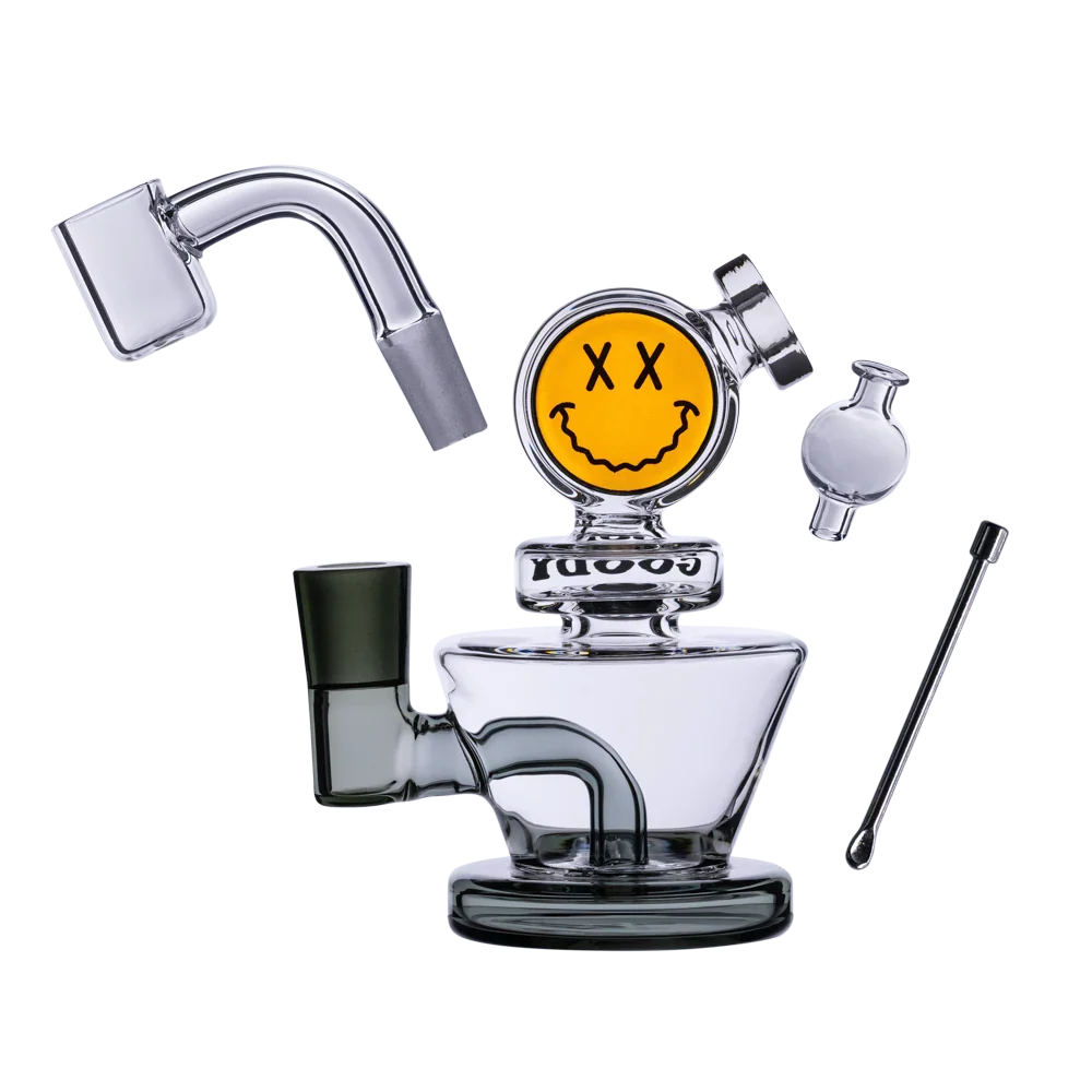 Goody Glass Big Face 4 Piece Mini Rig - Various Colors - (1 Count)