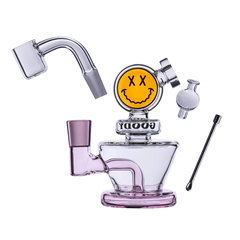 Goody Glass Big Face 4 Piece Mini Rig - Various Colors - (1 Count)