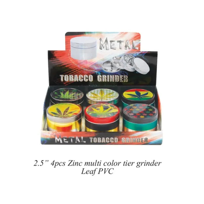 GRINDER ZINC LEAF 2.5" 70216L