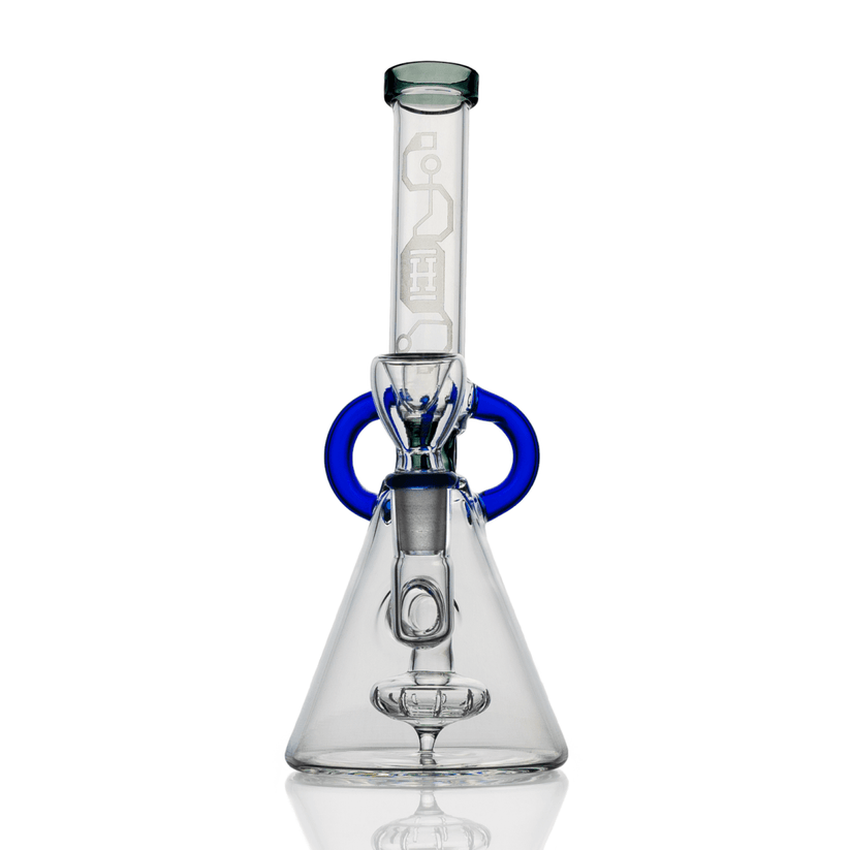 HEMPER 7" Cyberpunk Bong - Blue or Green - (1 Count)