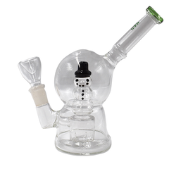 Hemper 7" Snow Globe Bubbler Waterpipe - Various Colors - (1 Count)