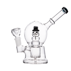 Hemper 7" Snow Globe Bubbler Waterpipe - Various Colors - (1 Count)