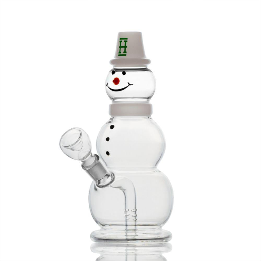 Hemper 8" Snowman Mini Water Bubbler Waterpipe - Various Colors - (1 Count)