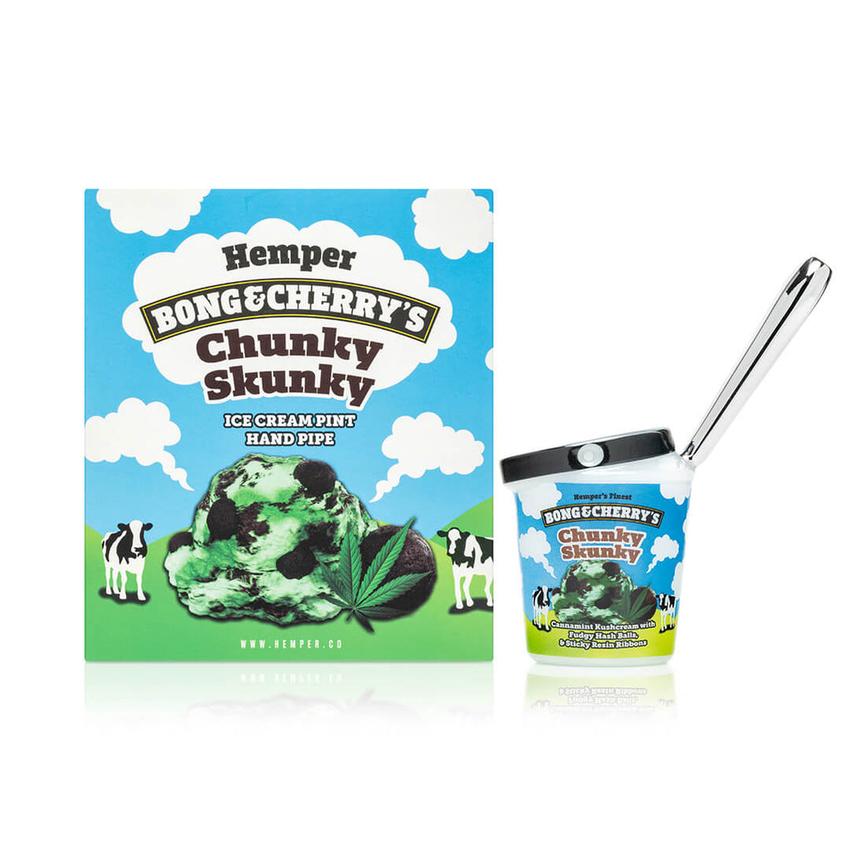 HEMPER Bong & Cherry's Ice Cream Hand Pipe- (1 Count)