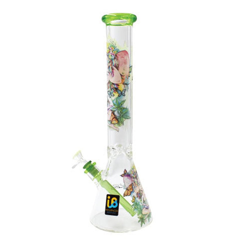 Influenced Brandz X Linda Biggs 15" Beaker Bong - Design May Vary - (1 Count)