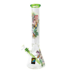 Influenced Brandz X Linda Biggs 15" Beaker Bong - Design May Vary - (1 Count)