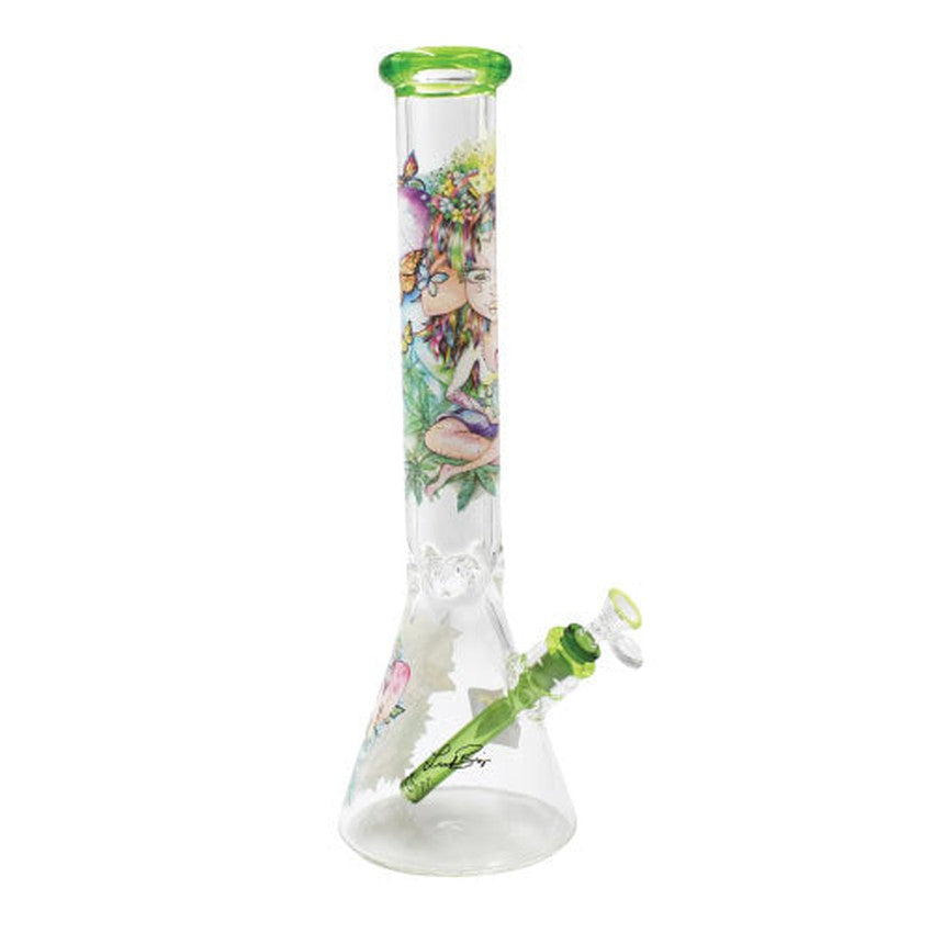 Influenced Brandz X Linda Biggs 15" Beaker Bong - Design May Vary - (1 Count)
