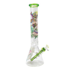 Influenced Brandz X Linda Biggs 15" Beaker Bong - Design May Vary - (1 Count)