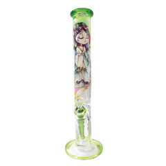 Influenced Brandz X Linda Biggs 15" Straight Bong - Design May Vary - (1 Count)