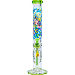 Influenced Brandz X Linda Biggs 15" Straight Bong - Design May Vary - (1 Count)