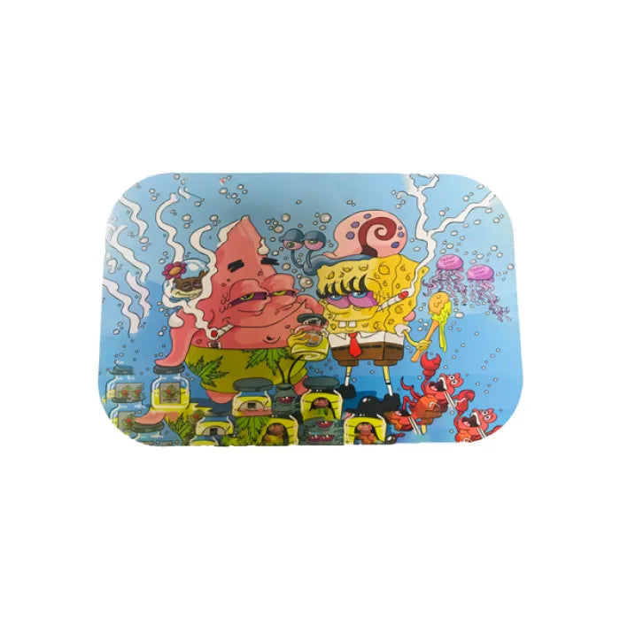 MEDIUM METAL MAGNETIC TRAY SPONGBOB
