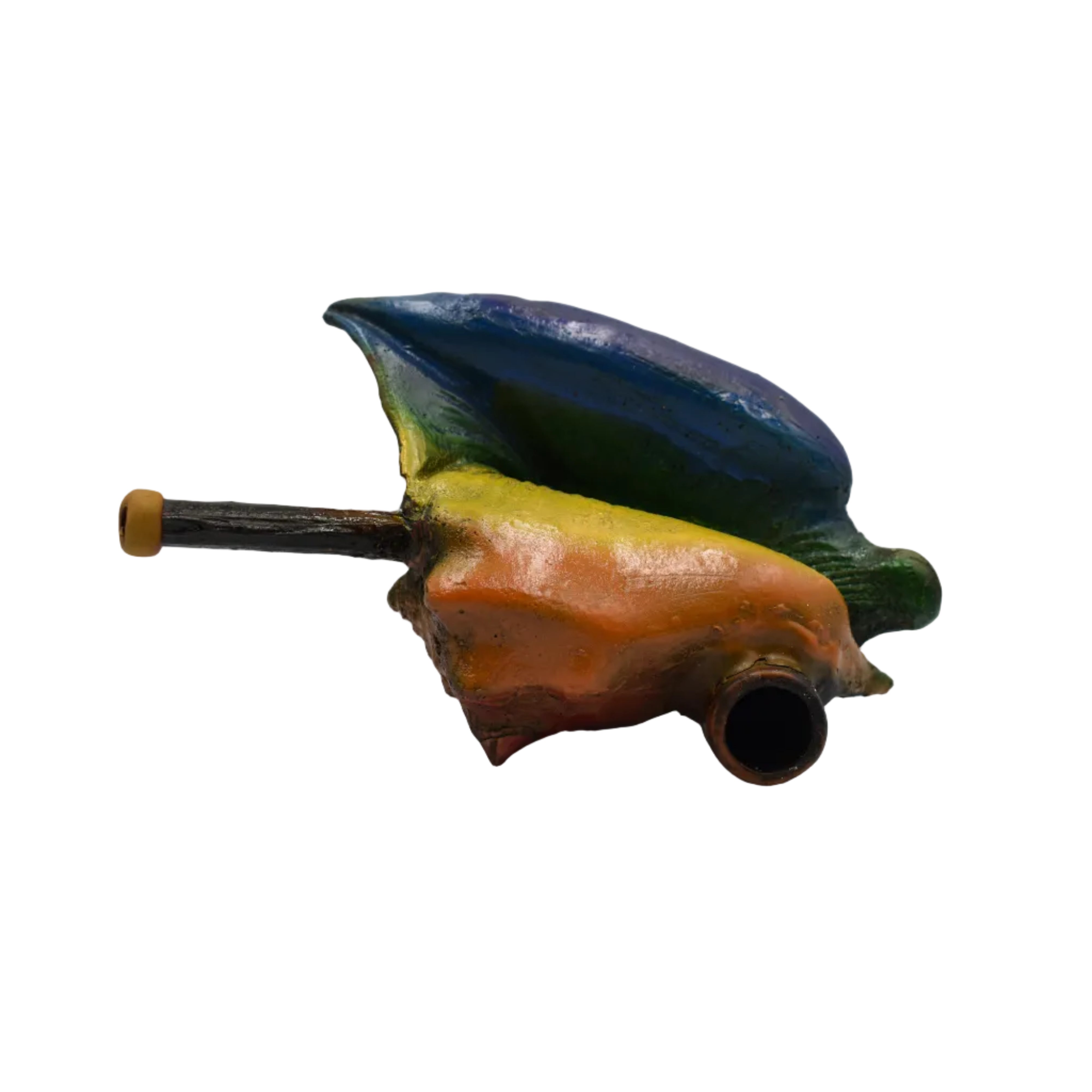 Medium Size Hand Made Resin Pipe - Various Designs - Style G - (1 Count)