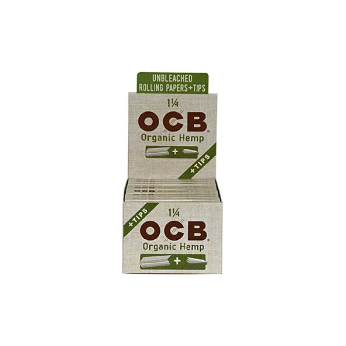 OCB ORGANIC HEMP 1 1/4 PAPER WITH TIPS