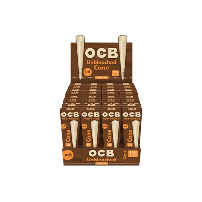 OCB VIRGIN CONE 1 1/4 6PK