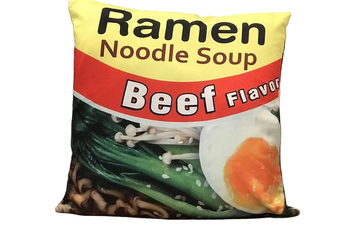 Ramen Soup Throw Pillow case Fits 16 x 16 Insert - (1 Count)