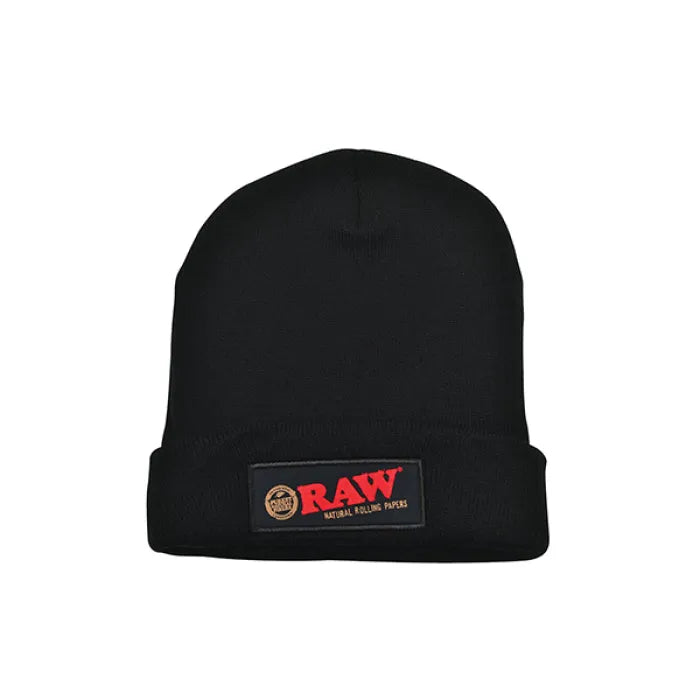 RAW BLACK BEANIE