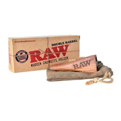 RAW DOUBLE BARREL WOODEN HOLDER KING SIZE