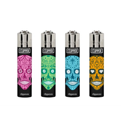 CLIPPER LIGHTER MEXICAN SKULLS