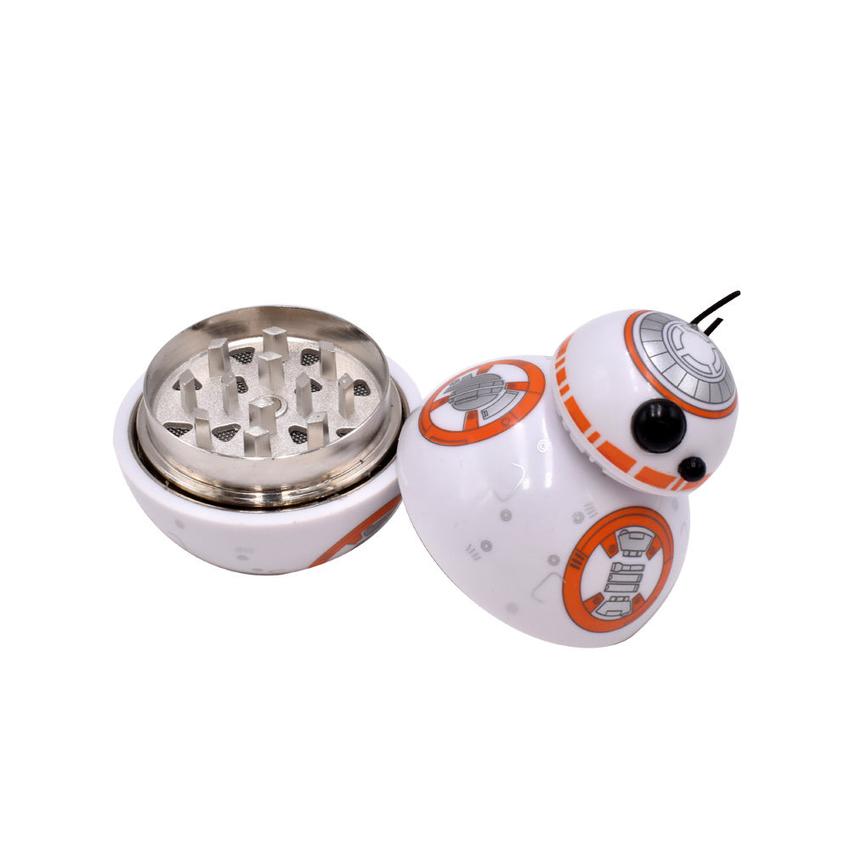 Space Wars 2 Piece Grinder - Orange Droid Design - (1 Count)