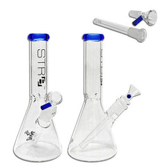 STR8 10" Water Bubbler Beaker W/ Ice Catcher - Various Colors - (1 Count)