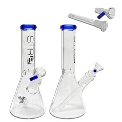 STR8 12" Water Bubbler Beaker W/ Ice Catcher - Various Colors - (1 Count)